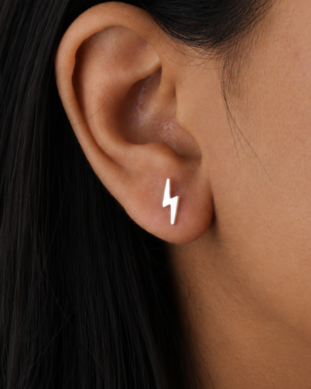 Lightning Bolt Stud Earrings | 92.5 Sterling Silver