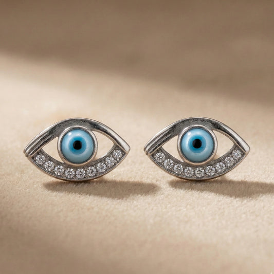 Blue Eye Studs - Silvinity