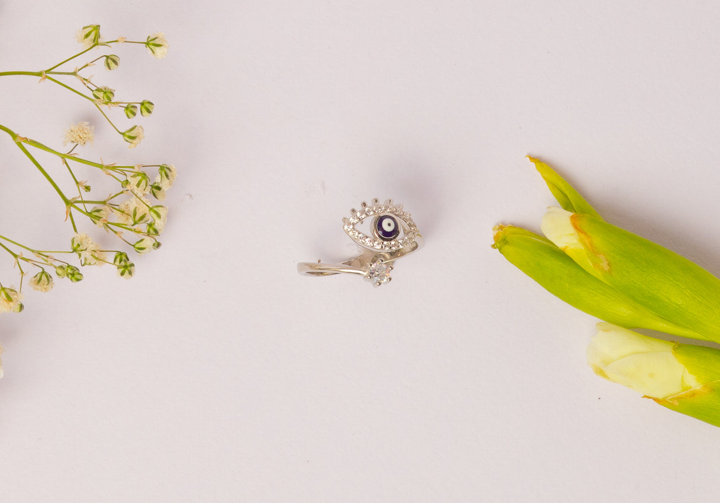 Evil Eye Silver Ring