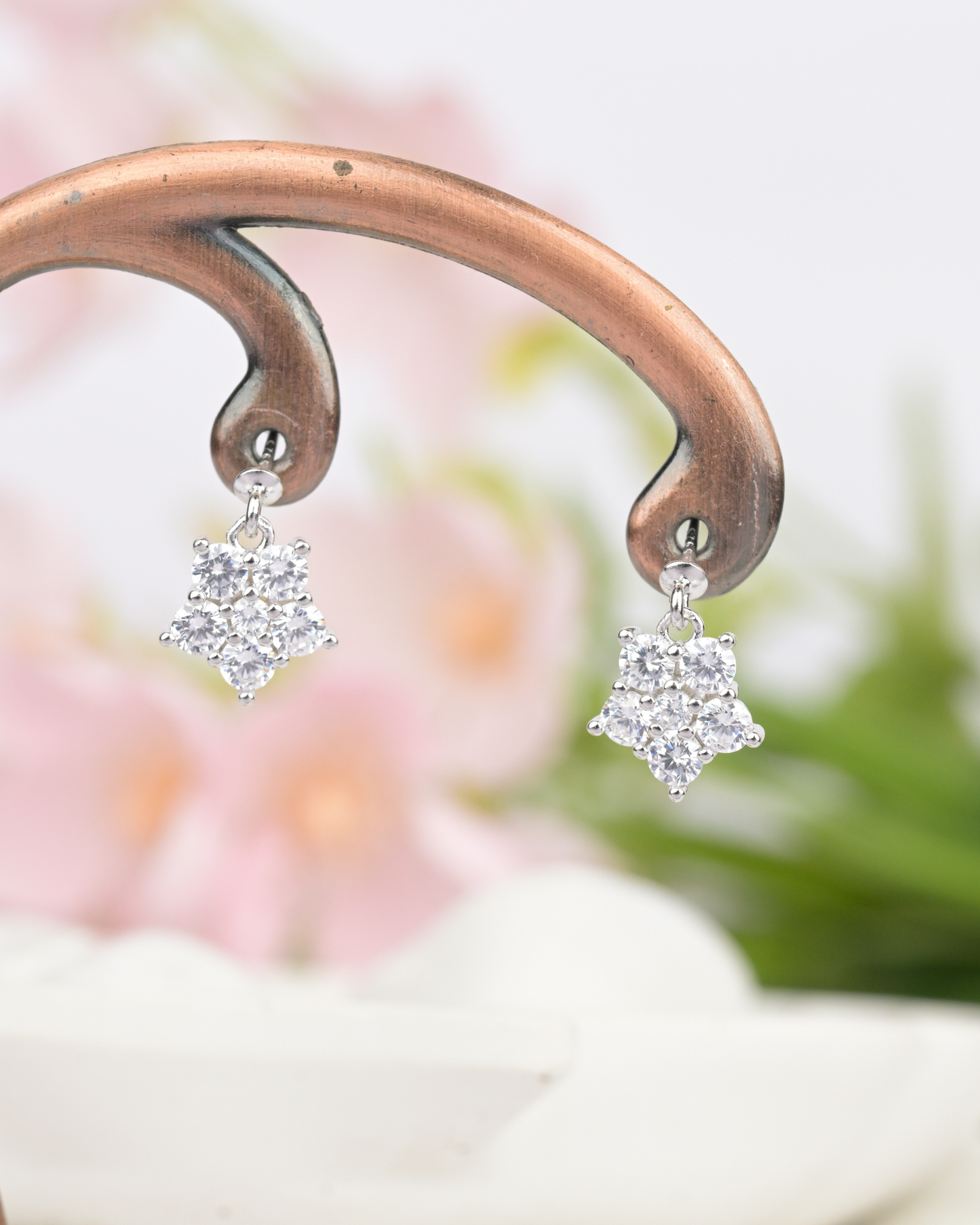 Star Cluster Drop Bugdi Earrings