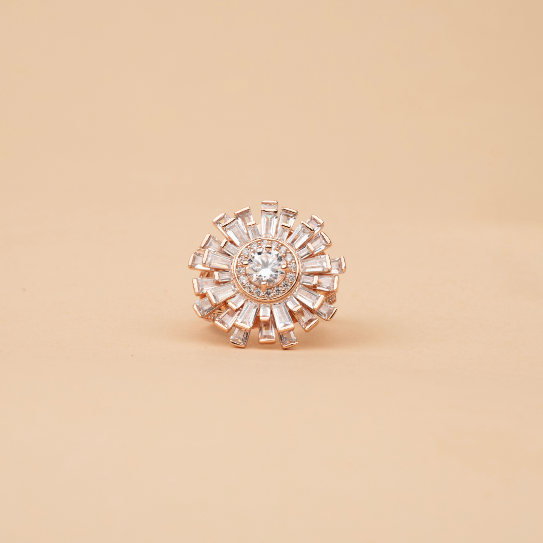 Glam floral Ring