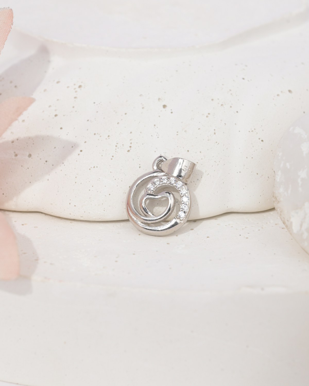 Heart Swirl Pendant | 92.5 Sterling Silver