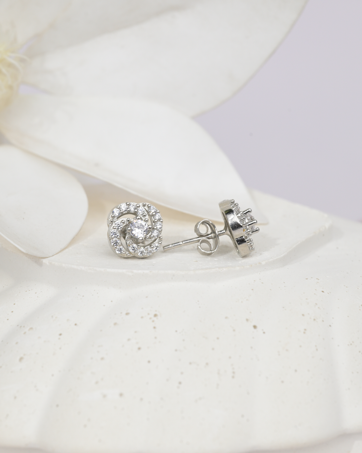 Twirl Stud Earrings | 92.5 Sterling Silver