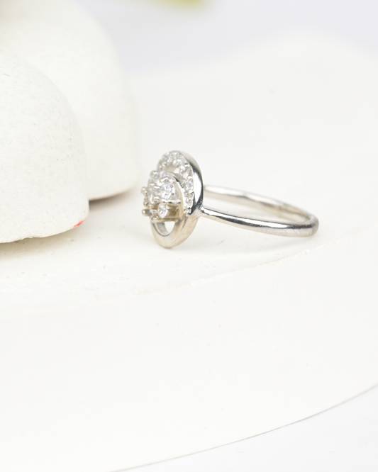 Twist Glow Crystal Ring