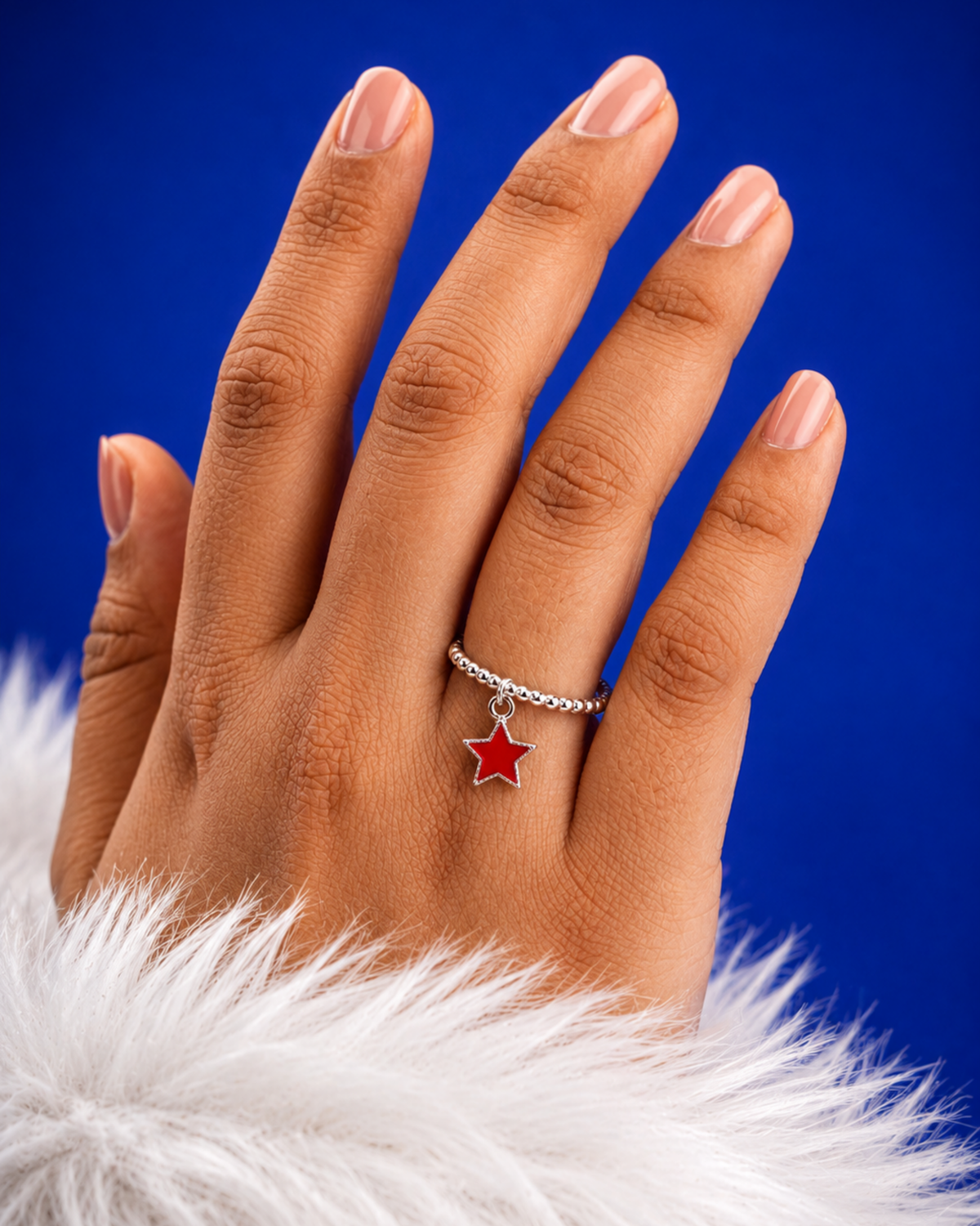 Handcrafted Star Charm Ring | 92.5 Sterling Silver