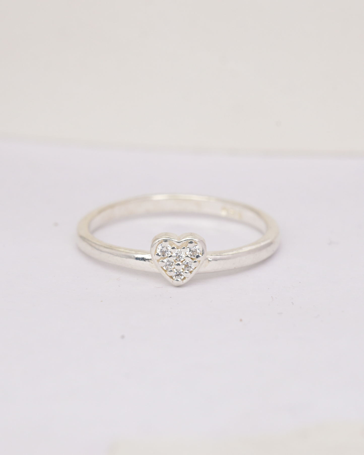 Petite Heart Sparkle Ring