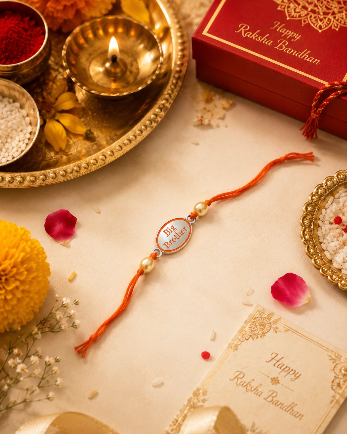 925 Silver Rakhi | Big Brother Design - Rakhi
