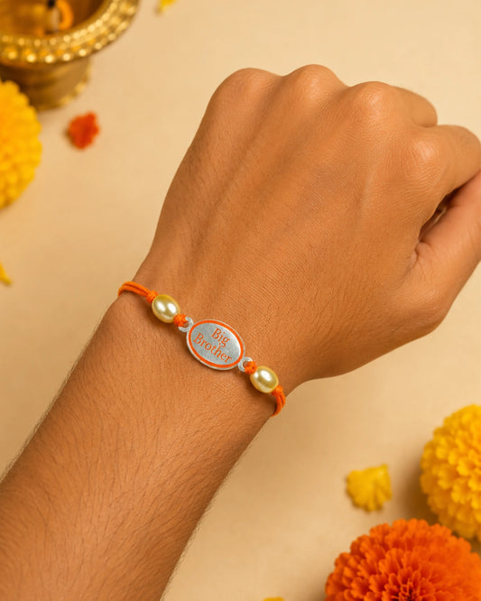 925 Silver Rakhi | Big Brother Design - Rakhi