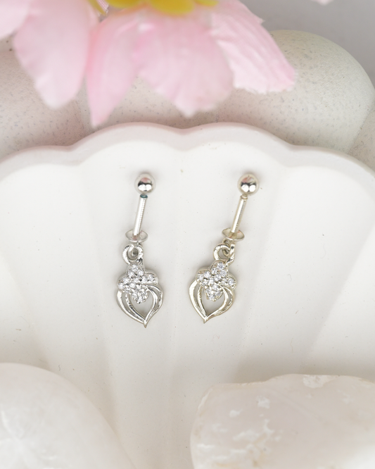 Heart Crystal Bugdi Earring