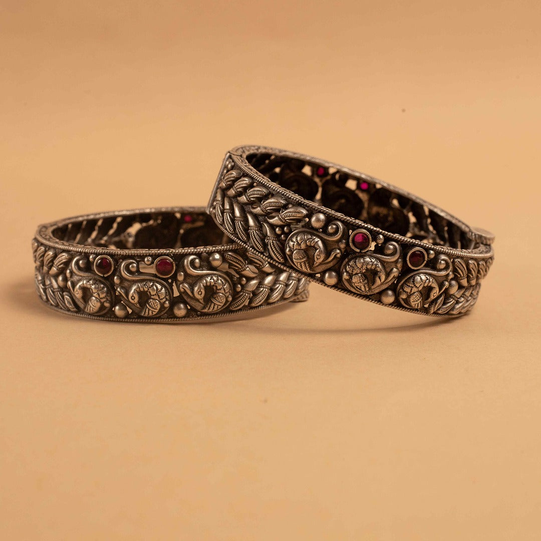 Intricate Oxidised Bangles