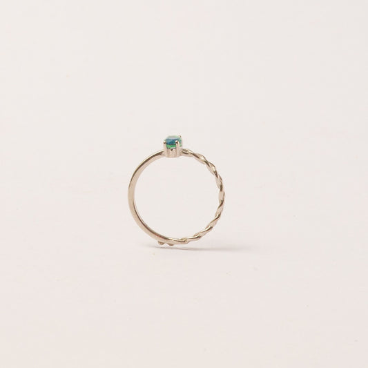 Blue Stone Silver Ring