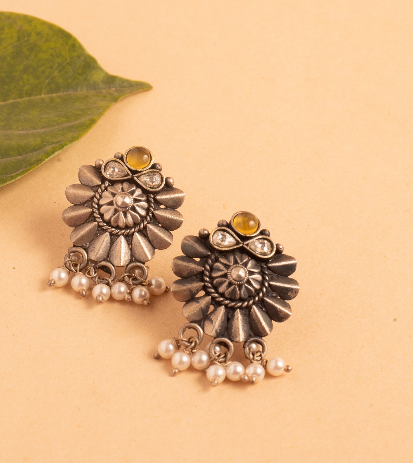 Multicolour Oxidised Earring