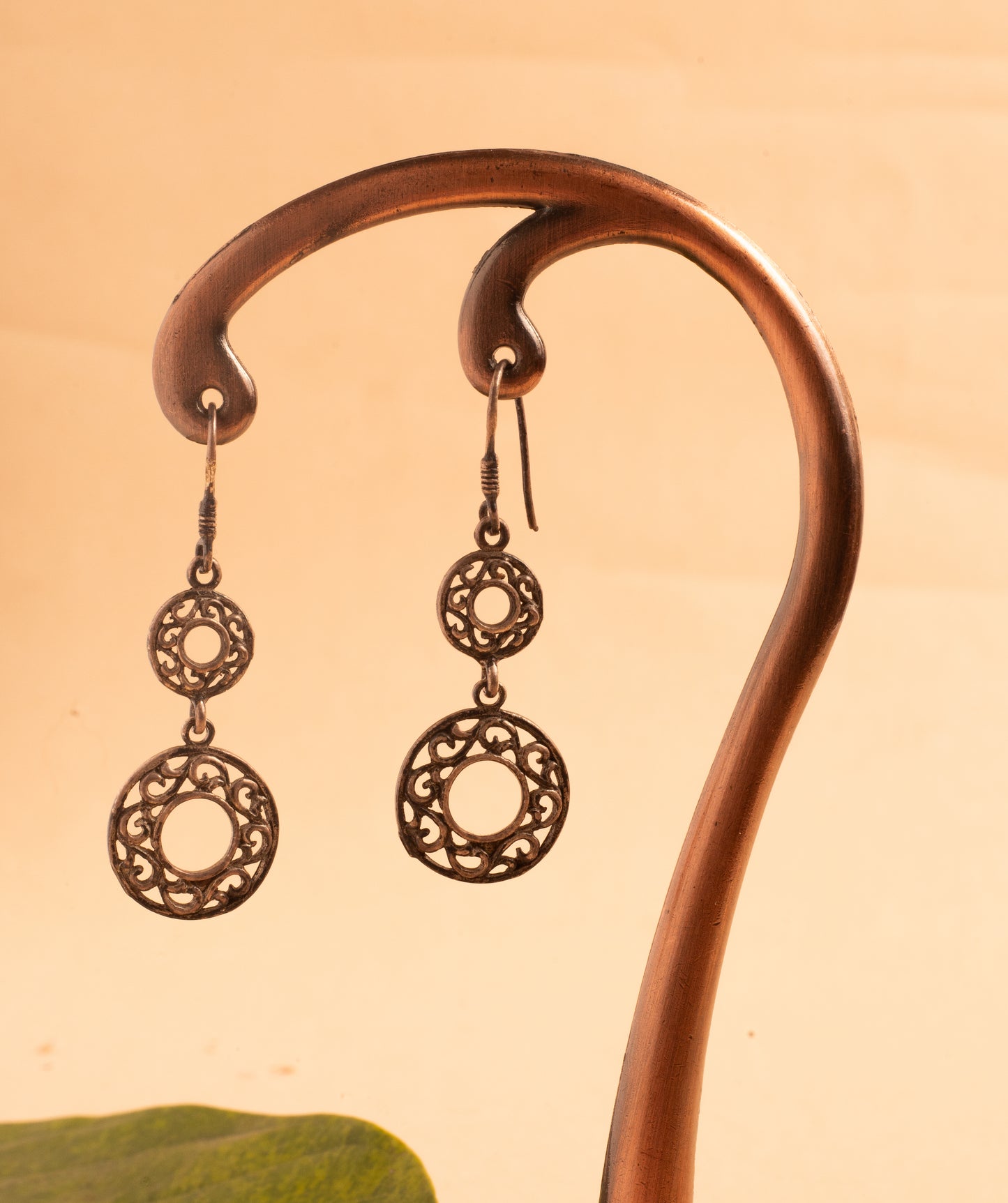 Oxidised Dangling Earrings