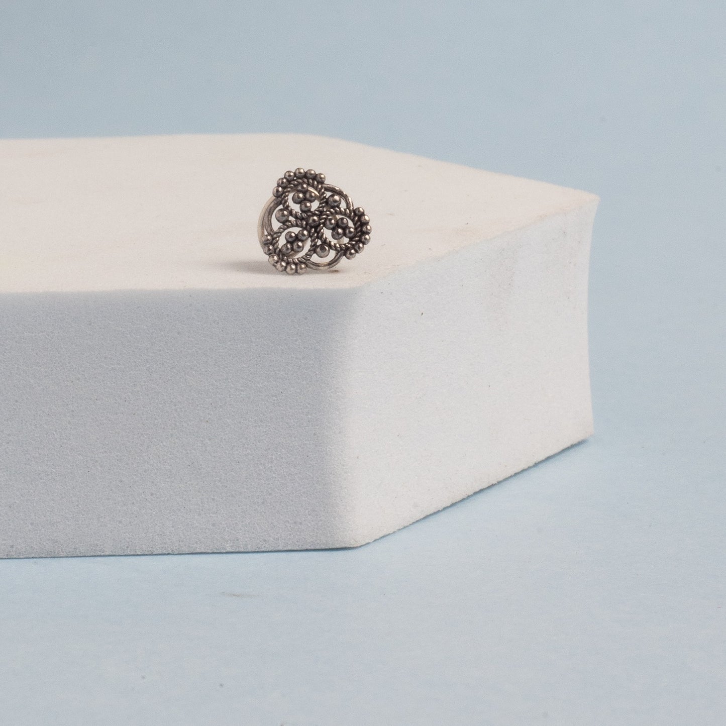 Spiral Silver Nosepin