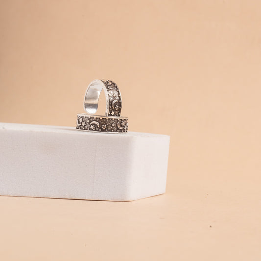 Floral Silver Toering