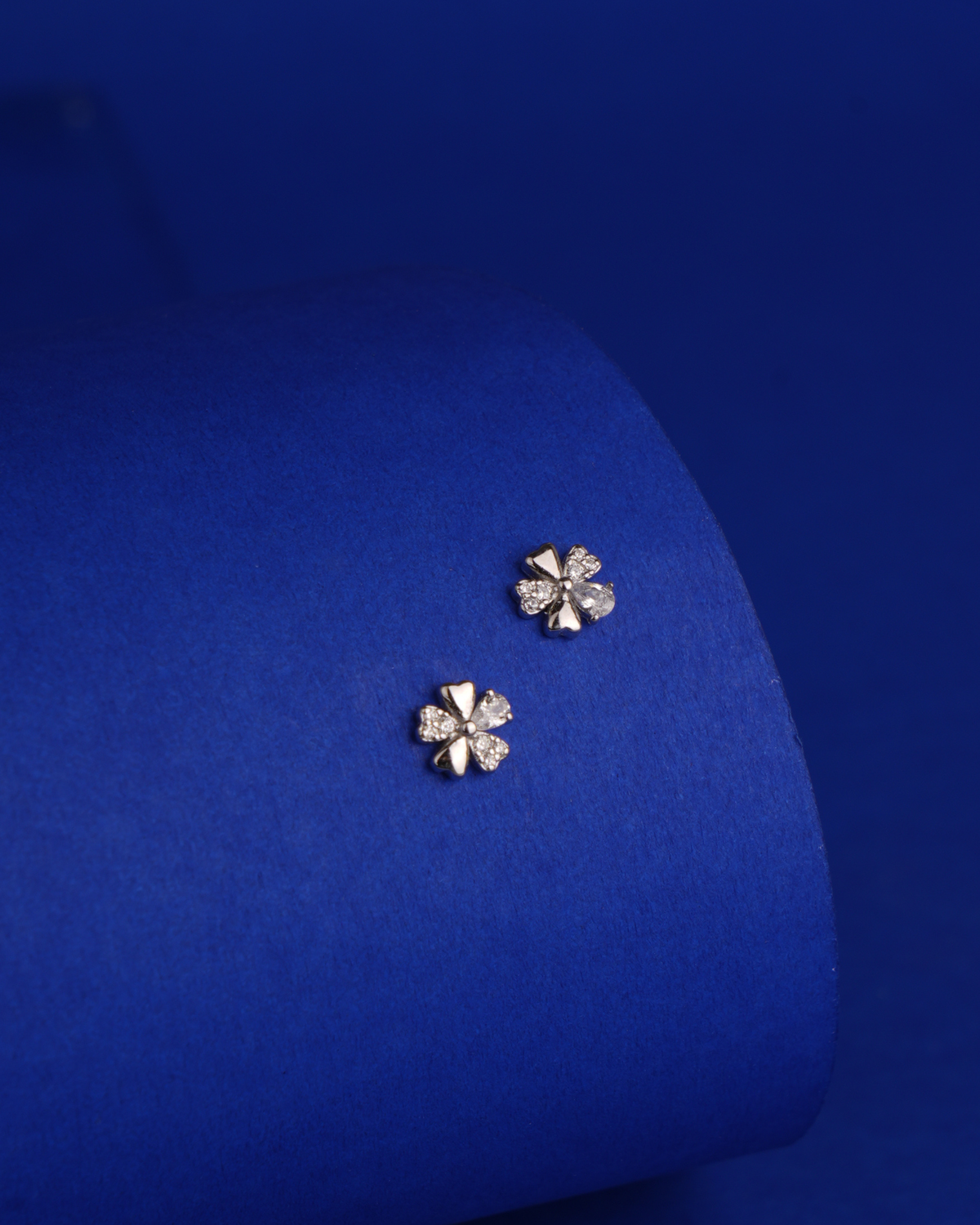 Clover Spark Stud Earrings | 92.5 Sterling Silver