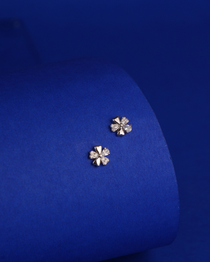 Clover Spark Stud Earrings | 92.5 Sterling Silver