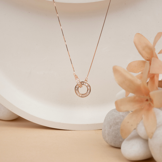 Orbit Baguette Pendant