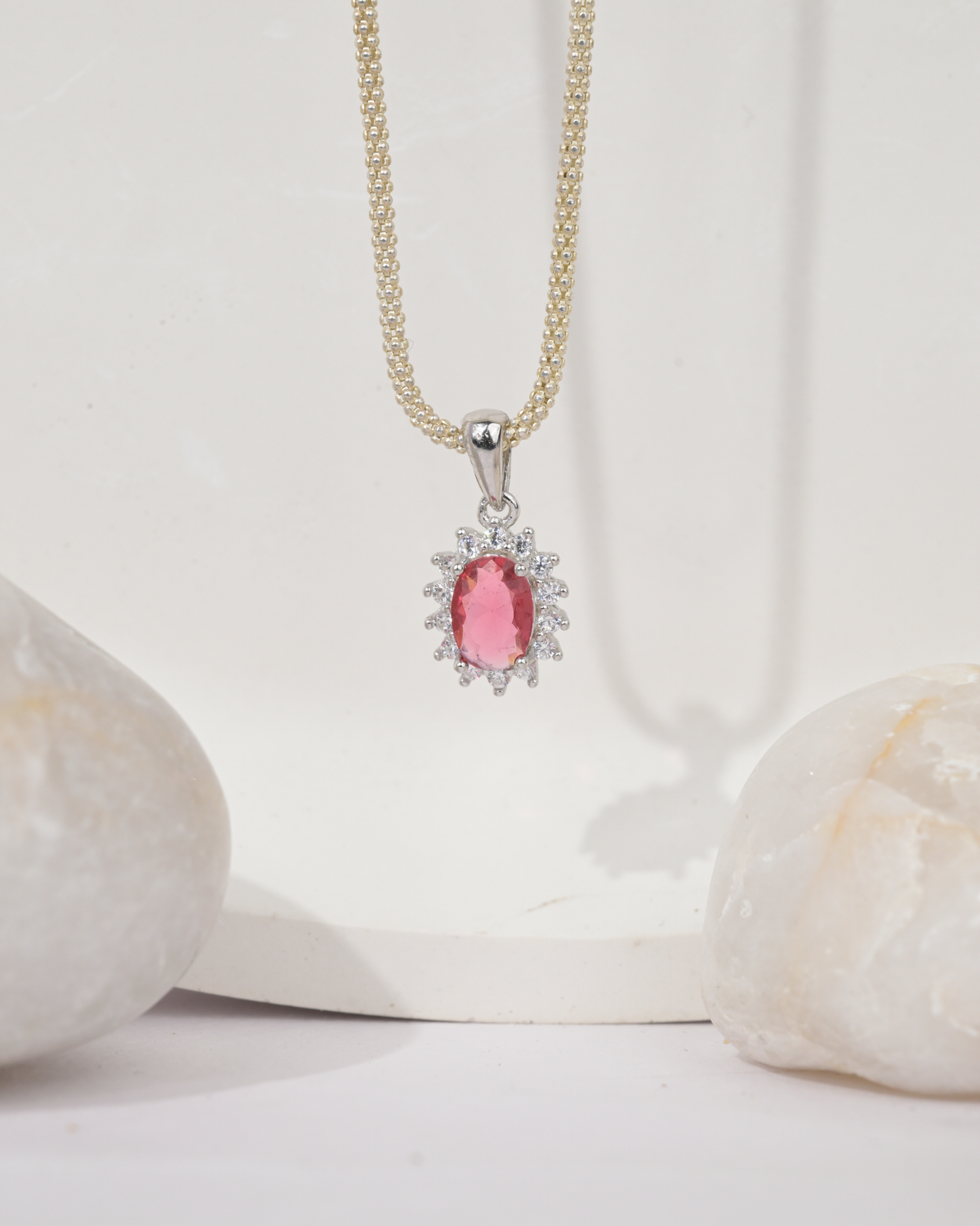 Blush Radiant Pendant | 92.5 Sterling Silver