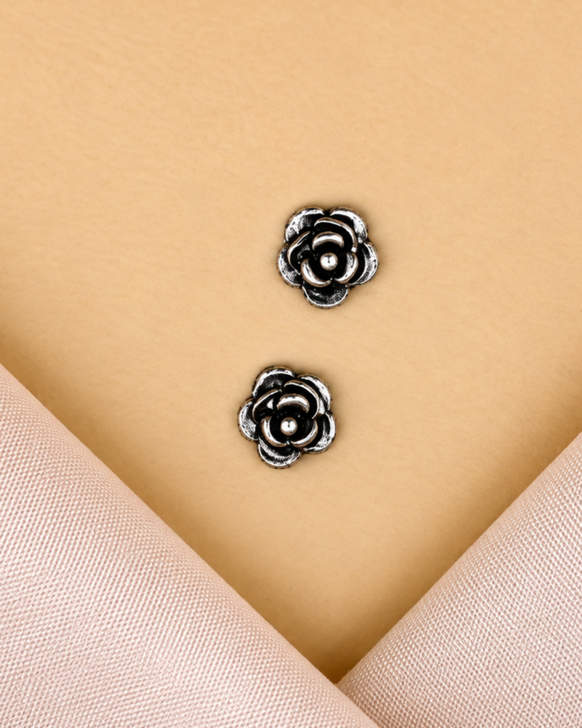 Mini Rose Stud Earrings | 92.5 Sterling Silver