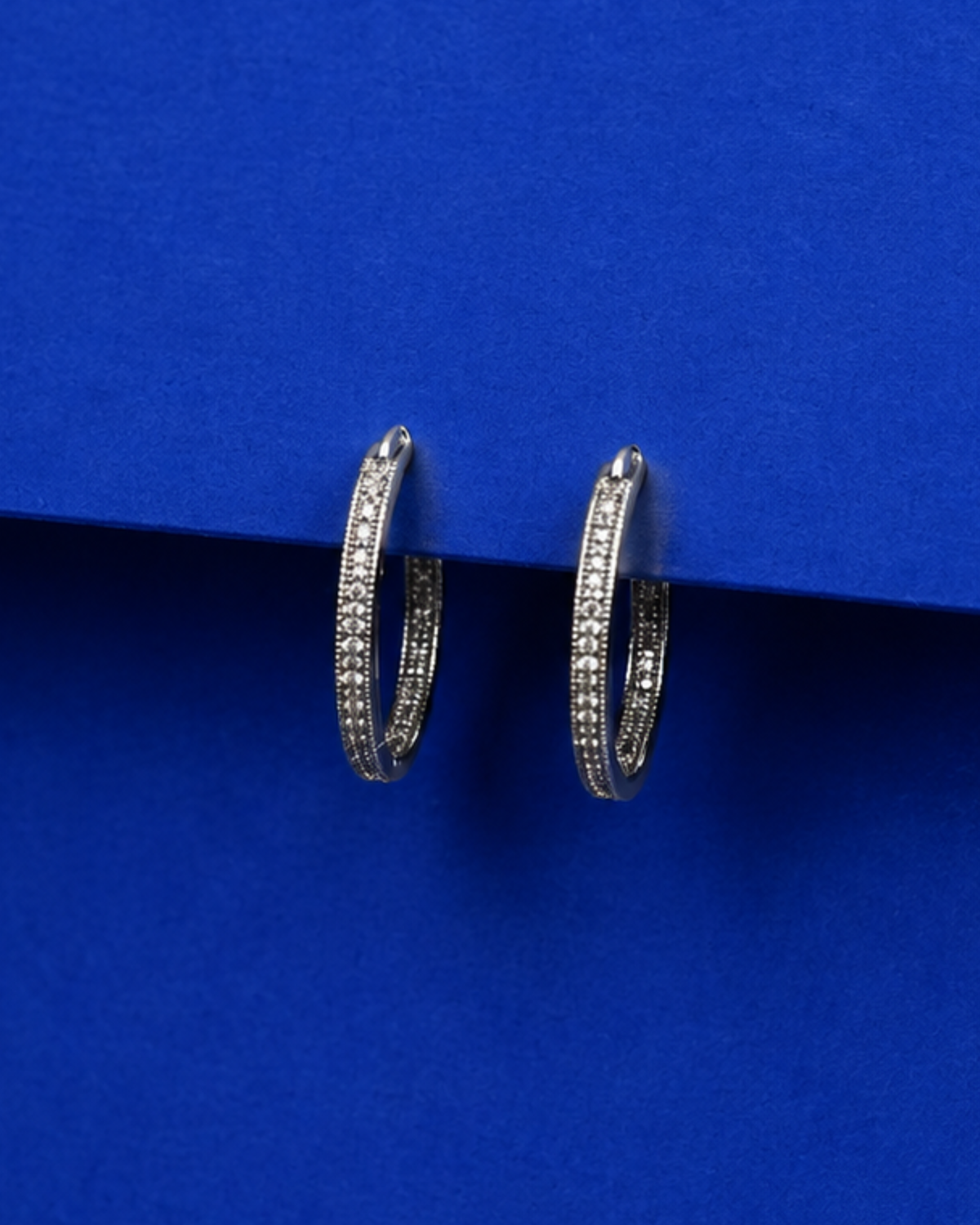 Marcasite Hoop Earrings | 92.5 Sterling Silver