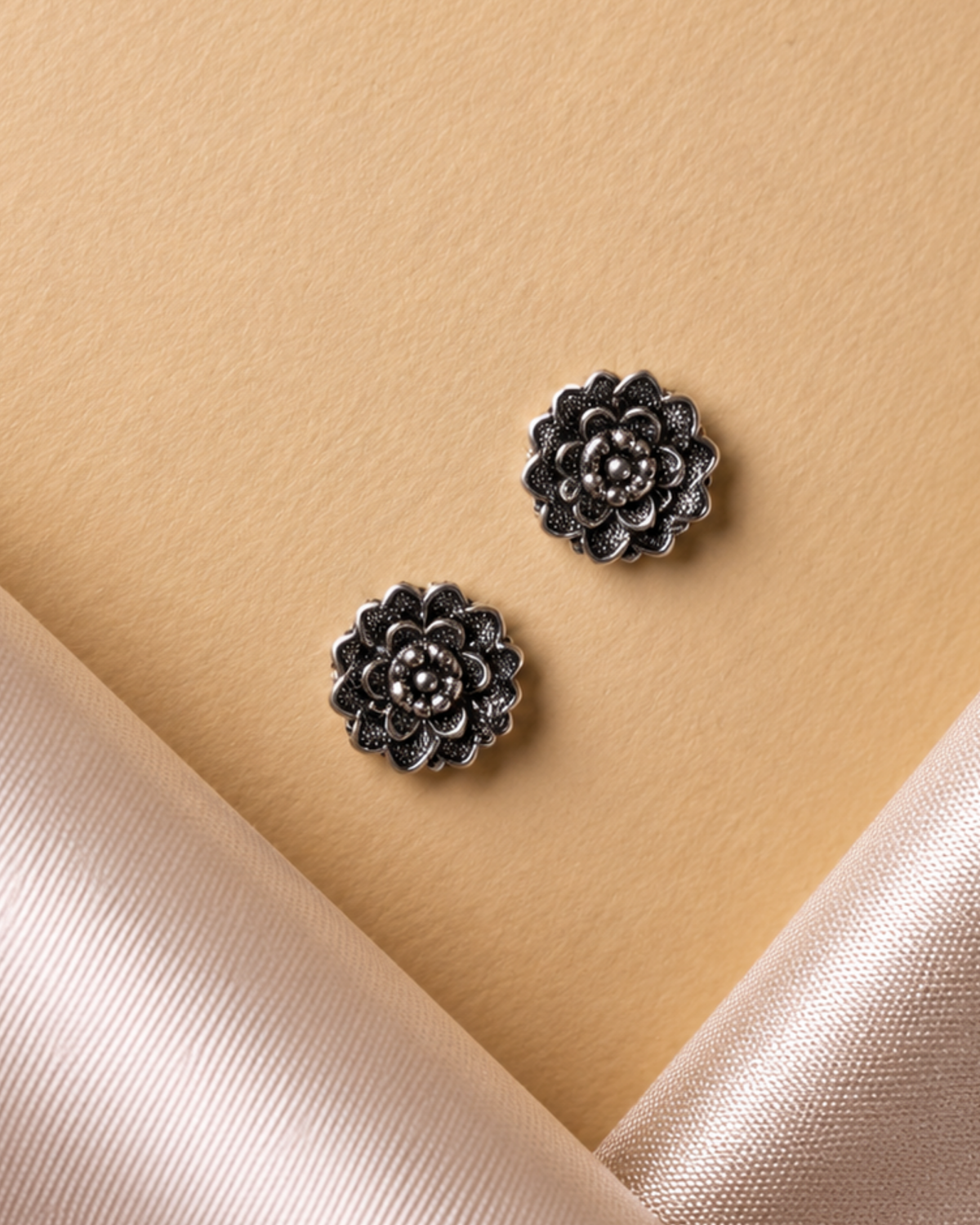 Lotus Blossom Stud Earrings | 92.5 Sterling Silver