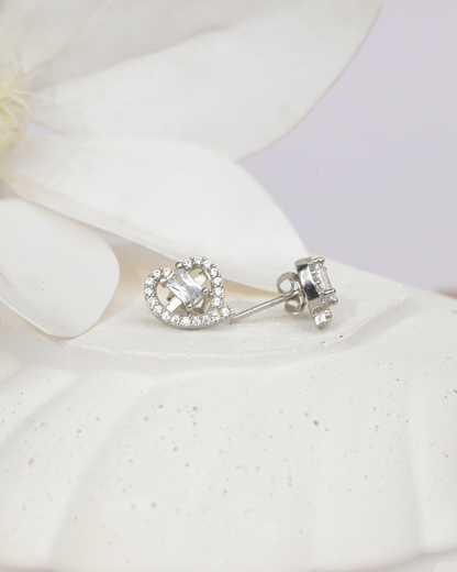 Heartbeam Stud Earrings | 92.5 Sterling Silver