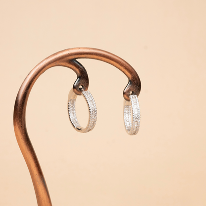 Silver Duo Hoop Earrings