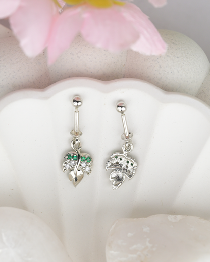Leaf Spark Drop Bugdi Earring