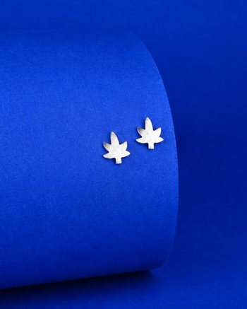 Maple Leaf Stud Earrings | 92.5 Sterling Silver