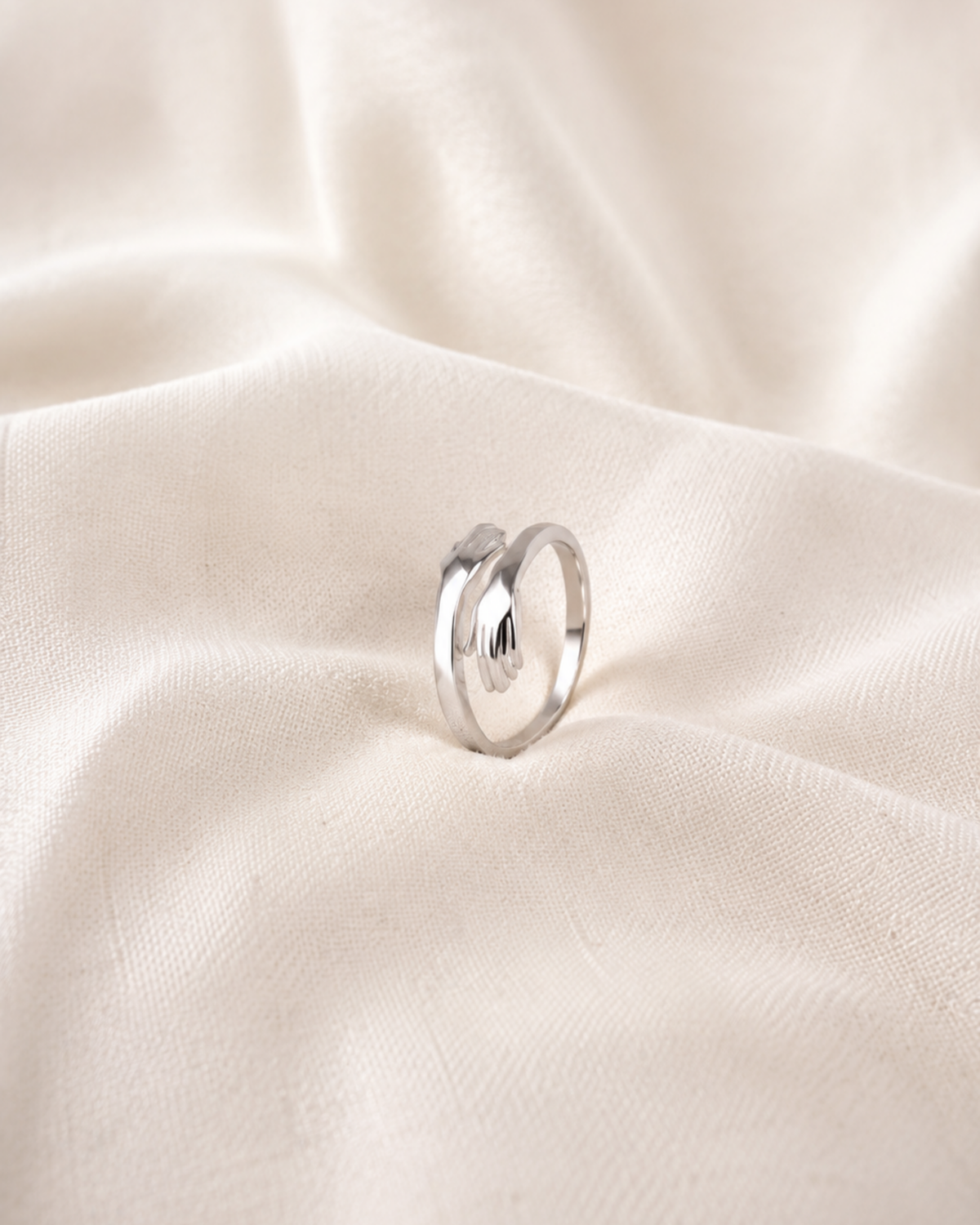 Embrace Hands Ring | 92.5 Sterling Silver
