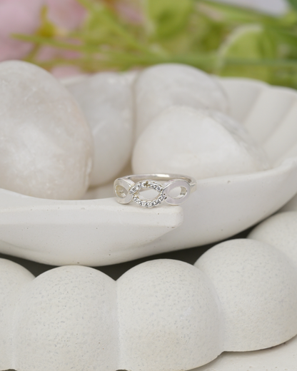 Eternal Loop Crystal Ring