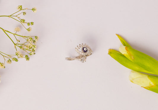 Evil Eye Silver Ring