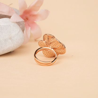 Blush blossom ring