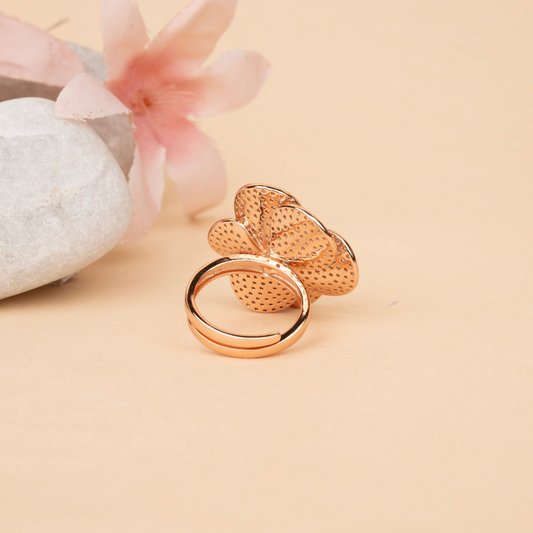 Blush blossom ring