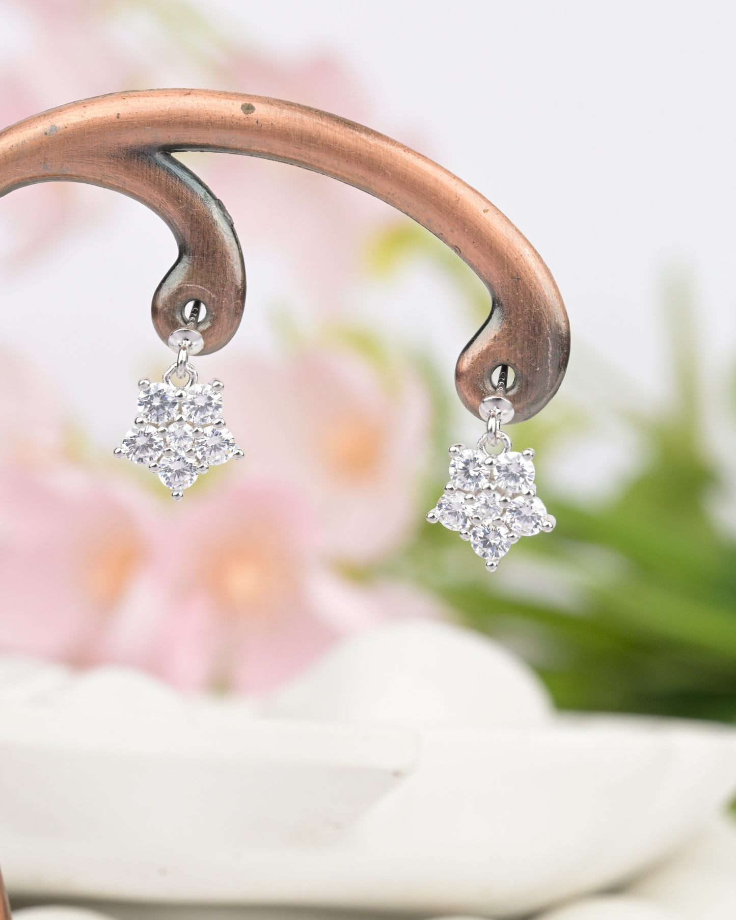 Star Cluster Drop Bugdi Earrings