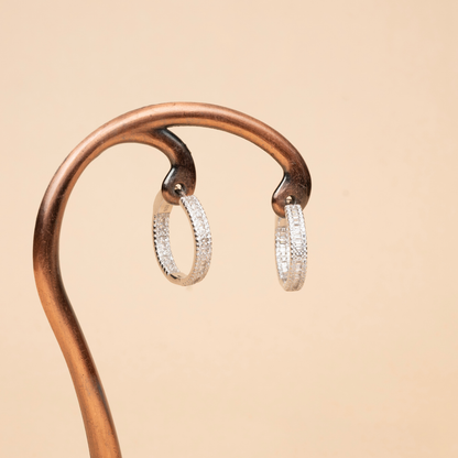 Silver Duo Hoop Earrings