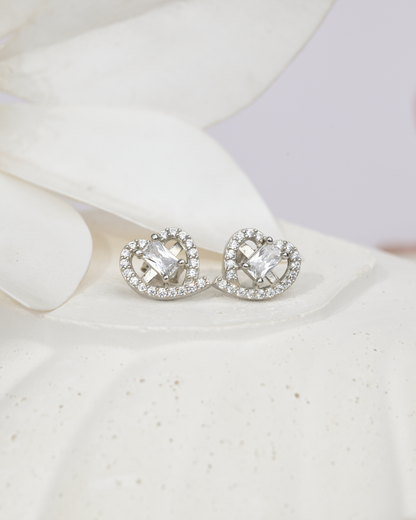 Heartbeam Stud Earrings | 92.5 Sterling Silver