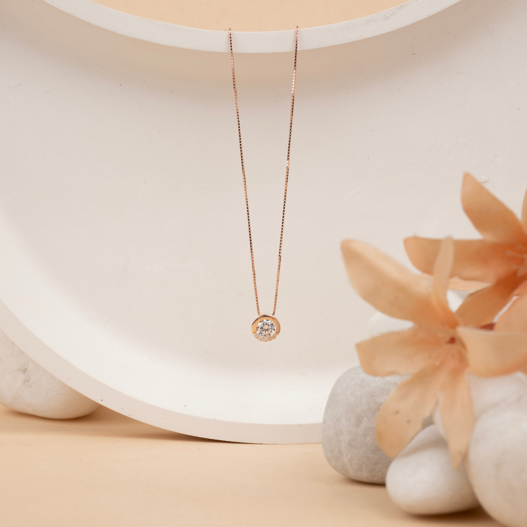 Luna Glow Solitaire Pendant