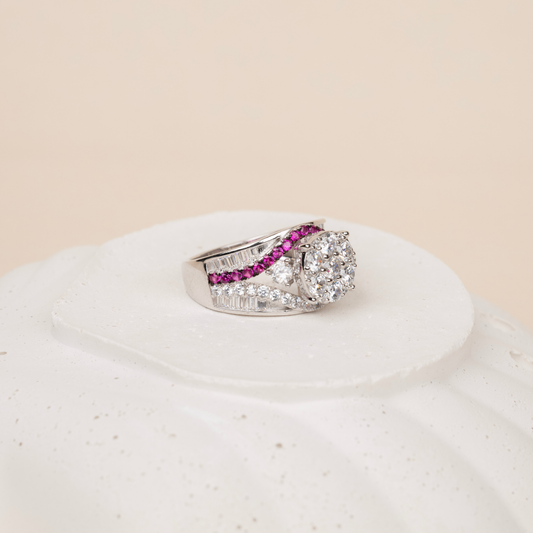Dew studded ring