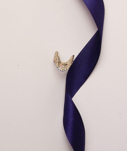 Crown Shaped Silver Ring