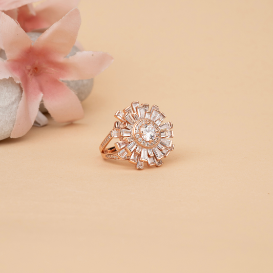 Glam floral Ring