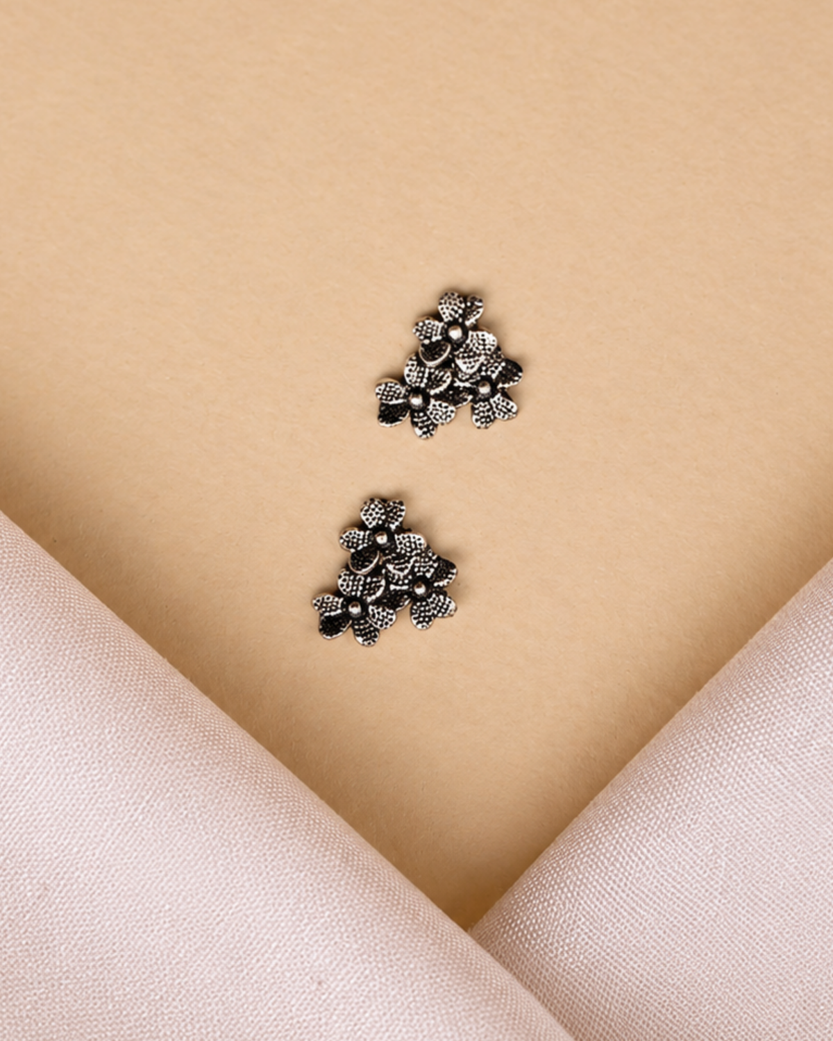 Floral Bouquet Stud Earrings | 92.5 Sterling Silver