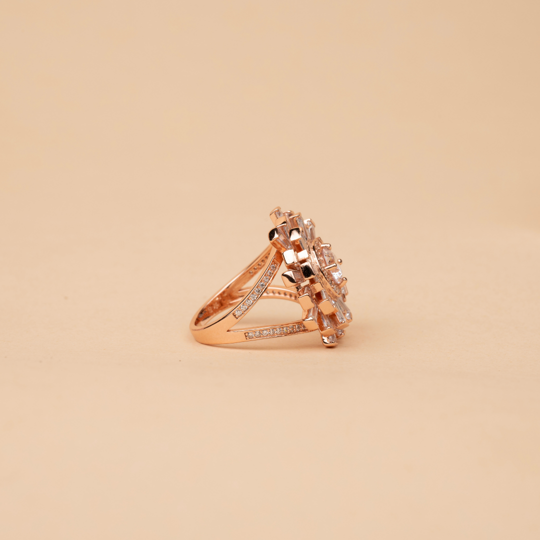 Glam floral Ring