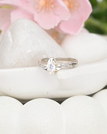 Flora Glow Crystal Ring