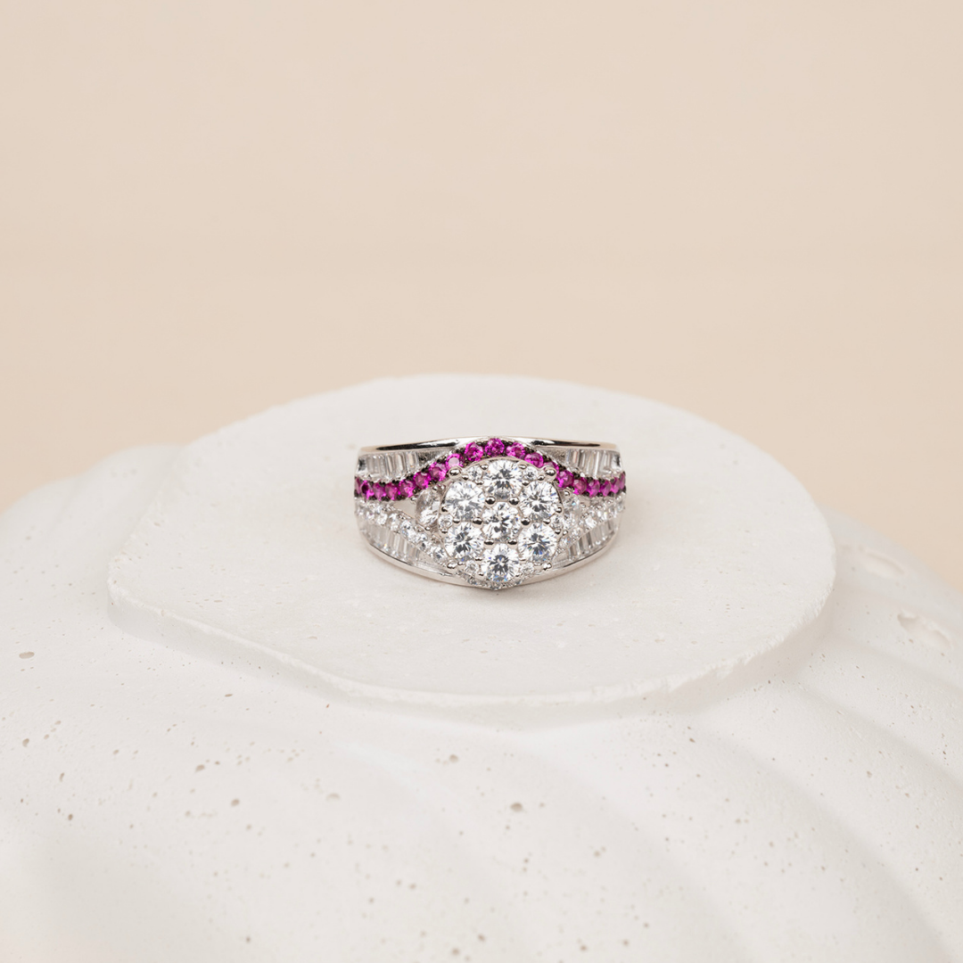 Dew studded ring