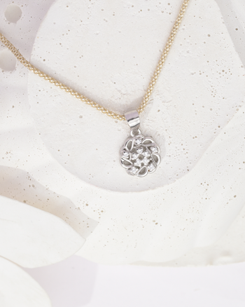 Floral Charm Pendant | 92.5 Sterling Silver