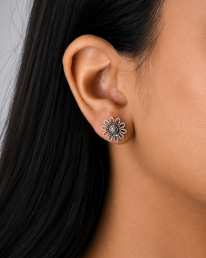 Daisy Bloom Stud Earrings | 92.5 Sterling Silver
