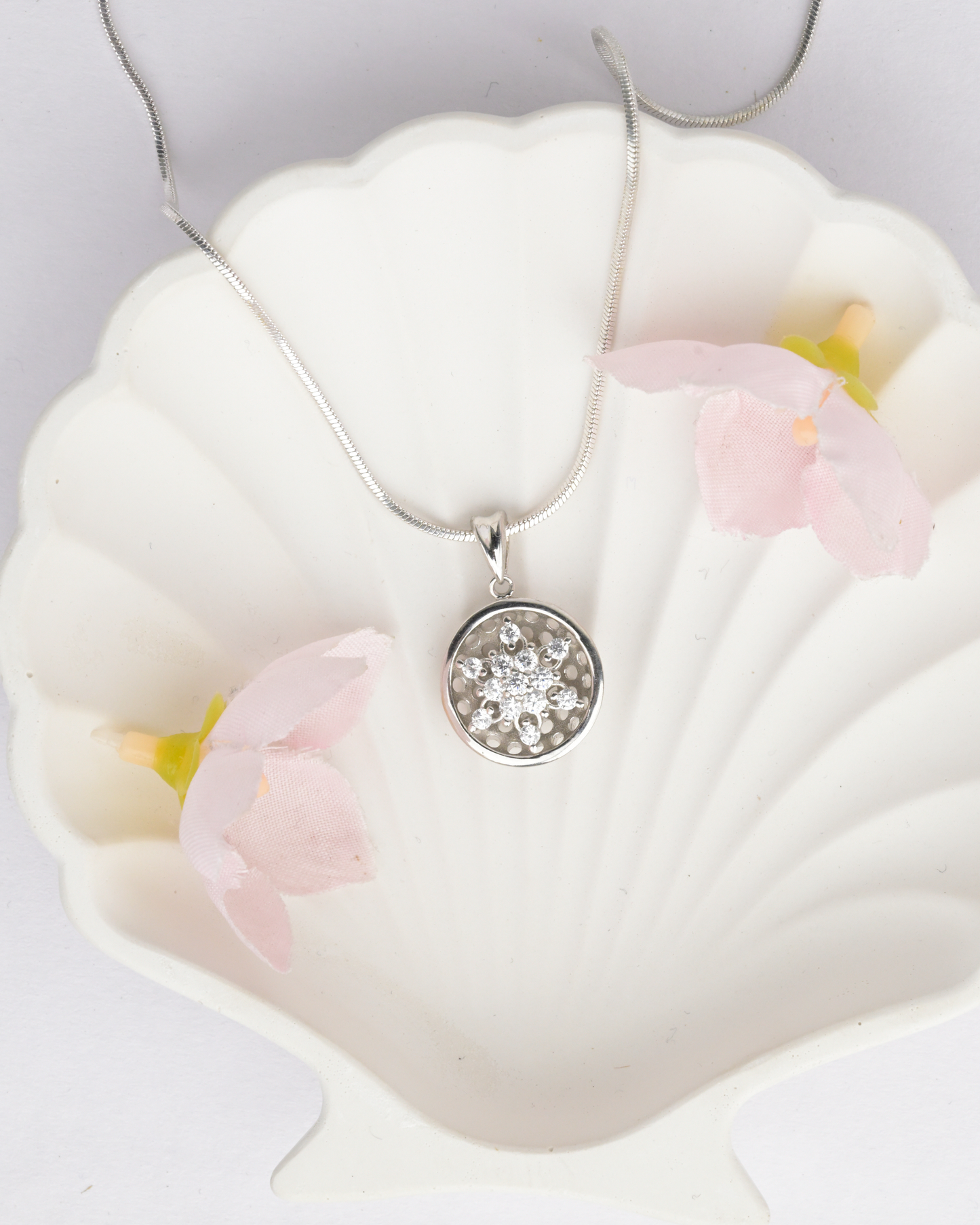 Snowburst Sterling Silver Pendant