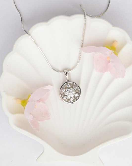 Snowburst Sterling Silver Pendant